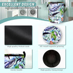 Colorful Whale Laundry Basket Oxford Cloth Foldable Hamper 18.9x16.5 Inch - Image 4