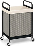 STORAGE MANIAC Rolling Laundry Hamper with Wheels 1-Section Laundry Sorter Rolling Laundrys Basket on Wheels with Removable Bag Clothes Hamper Laundrys Organizer Cart Bathroom Bedroom 90L Beige by STORAGEMANIAC