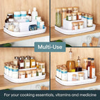 YouCopia MagicTrack Spice Turntable, 2-Tier Rectangle Lazy Susan Organizer - Image 8