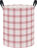 NTAOHAMPER Laundry Hamper, Waterproof Storage Bin, Baby Nursery Hamper, Clothes Organizer Basket, Room Decor (Pink Plaid) by NTAOHAMPER