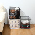 Zopeal 6 Pack Collapsible Mesh Laundry Basket, Multicolor, Single-layer - Image 6