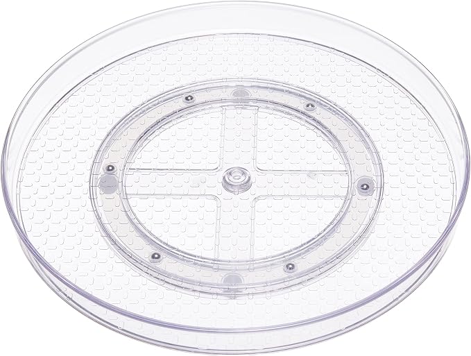 Amazon Basics Clear Lazy Susan Turntable Organizer for Organization, 12-Inch (Pack of 8) - Image 6