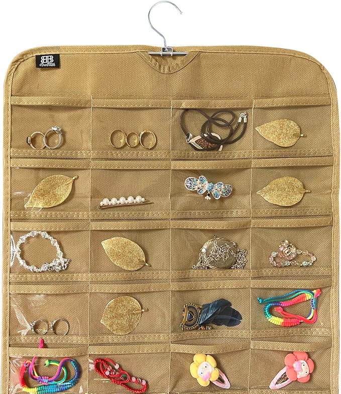 BB Brotrade Hanging Jewelry Organizer,Accessories Organizer,80 Pocket Organizer for Holding Jewelries - Image 3