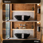 2-Tier Acrylic Corner Bathroom Organizer, 9" x 9" x 11" Large Round Countertop Shelf with Handle, Clear Acrylic Skincare & Makeup Storage Tray, Waterproof Vanity Organizer for Kitchen & Dresser - Image 6