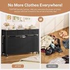 Laundry Sorter, Rolling Laundry Hamper with 4 Section Pull-Out Bags, 300L Large Laundry Basket Organizer with 3 Drawers, Laundry Hamper with Wheels for Laundry Room Organization, Bathroom, Bedroom - Image 6