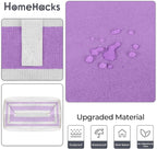 HomeHacks 2 Pack Laundry Baskets, Laundry Hampers Bags (Purple 100Lx2) | Waterproof, Freestanding, Collapsible Clothes Hamper with Reinforced Handles in Laundry Room, Dorm, Bathroom, Bedroom - Image 4