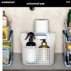 madesmart Large Shower Tote with Soft Grip Handle, Blue - Image 2