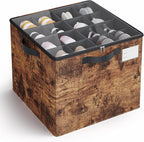 Varhomax Shoe Organizer Box for Closet, Fabric Storage Basket by Varhomax