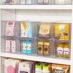 Vtopmart 8 Pack Stackable Clear Pantry Storage Drawers, Large - Image 4