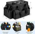 Cleaning Caddy Bag,Large Cleaning Supplies Organizer with Handle for Housekeepers, Black - Image 3
