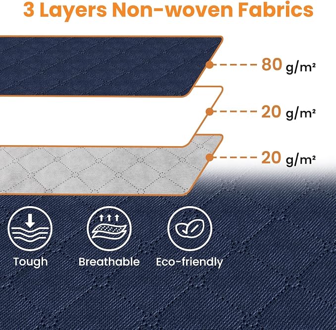 Fab totes 90L Clothes Storage, Foldable Thick Fabric Blanket Storage Bags | Foldable Containers with Zippers,Window and Handles for Organizing Bedroom, Closet, Comforter, Bedding,Dorm essentials - Image 6