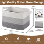 OIASKET Storage Basket for Organizing 3 Pack, Woven Baskets for Storage - Image 2