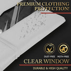 Hleelomi 10 Pack 40-in Garment Bag for Hanging Clothes Suit Bag White - Image 5