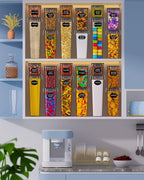 Airtight Food Storage Containers with Lids, 15 PCS Kitchen and Pantry Organization Canisters, BPA-Free, PVC-Free, Food-grade Plastic Leak-proof Jars for Cereal, Flour, Sugar, Extra 24 Labels & Marker - Image 8