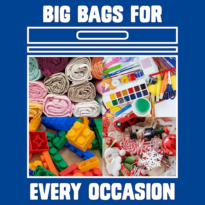 Ziploc Big Bags 20 Gallon XXXL, Reusable Large-Capacity Plastic Storage Bags, 6 count - Image 3