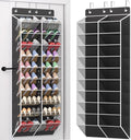 Over the Door Shoe Organizer with 20 Large Mesh Pockets, Black by VERONLY