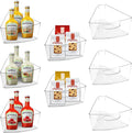 URALFA Lazy Susan Organizer Set of 8, 1/8 Wedge Corner Cabinet Organizer by URALFA