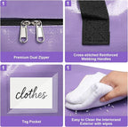 Moving Bags Heavy Duty Lavender Purple – Large Packing Bags for Moving, Extra Large Storage Totes with Zippers and Handles - Image 3