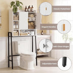 Over The Toilet Storage Cabinet,31" W Bathroom Organizer, White - Image 8