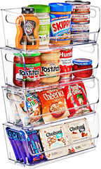 Sorbus Clear Pantry Organizer with Stackable Storage Bins, Open Front - Image 8