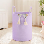 Artfeel Laundry Basket,Woven Cotton Rope Laundry Hamper,80L for Decorative Storage of Dirty Clothes,Toys and Blankets in Bathroom,Baby Room and Living Room by Artfeel