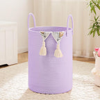 Artfeel Laundry Basket,Woven Cotton Rope Laundry Hamper,60L for Decorative Storage of Dirty Clothes,Toys and Blankets in Bathroom,Baby Room and Living Room by Artfeel
