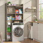 kepptory Over the Toilet Cabinet with Sliding Barn Door，Dark Grey - Image 7