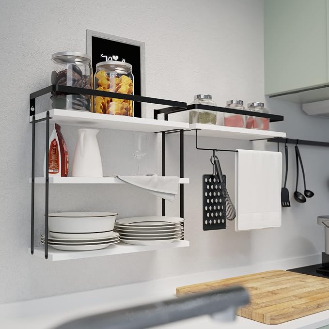 RICHER HOUSE Floating Shelves Bathroom, Wall Mounted Shelf Over Toilet - Image 5