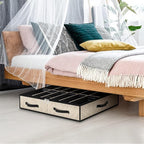 Set of 2, Under Bed Shoe Storage, Beige - Image 5