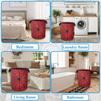 Red Spider Web Laundry Basket Collapsible Laundry Hamper, Oxford Cloth Storage Bin for Room/Bathroom/Bedroom/Dormitories 16" X 20.8" - Image 6