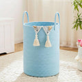 Laundry Basket,Woven Cotton Rope Laundry Hamper,40L for Decor Storage of Dirty Clothes,Toys and Blankets in Bathroom,Baby Room and Living Room by Artfeel