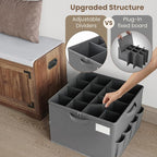 Varhomax Shoe Organizer Box for Closet, Fabric Storage Basket - Image 6