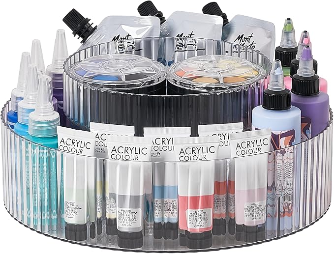 vacane Plastic Lazy Susan Organizer,2 Tier Rotating Storage Turntable for Cabinet Clear Spice Rack,Makeup Spinning Organizer,Countertop Organizer for Kitchen,Pantry,Bathroom,Office - Image 8