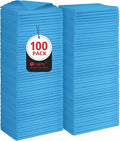 Orighty Microfiber Cleaning Cloth Bulk, 100 Pack, 11.5x11.5 inch, Blue by AllRightinOrighty