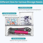 Vtopmart Clear Stackable Storage Drawers, 5 Pack Multi-Size Organizer Set - Image 6
