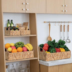 Pantry Baskets for Organizing, Wicker Basket Shelf Storage - Image 2