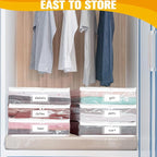 Plastic Storage Bags with Easy-Glide Zipper, Pack of 8, Durable Clear Vinyl Zippered Storage Bags for Clothes Sweaters Comforters Blankets Sheets Bedding (23.6 x 16.9 x 13.8 Inch, Transparent White) - Image 2