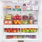 iDesign Stackable Plastic Handle Bin Storage Organizers, 18 Pack, Clear - Image 3