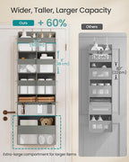 SONGMICS Over-the-Door Organizer, 5 Tier Extra Large of 9 Compartments - Image 3