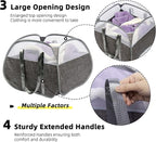 Collapsible Laundry Basket, 90L Tear Proof Mesh Pop-up Hamper - Image 4