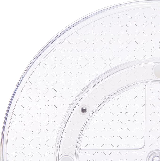 Amazon Basics Clear Lazy Susan Turntable Organizer for Organization, 12-Inch (Pack of 8) - Image 5