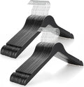 TOPIA HANGER Wooden Hangers 30 Pack, 0.28-inch Slim & Durable Clothes Hangers Space Saving, Black Wood Hanger with 360°Swivel Hook and Non-Slip Shoulder Notches for Coat,Shirts, Camisoles, CT51B by TOPIAHANGER