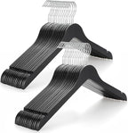 TOPIA HANGER Wooden Hangers 30 Pack, 0.28-inch Slim & Durable Clothes Hangers Space Saving, Black Wood Hanger with 360°Swivel Hook and Non-Slip Shoulder Notches for Coat,Shirts, Camisoles, CT51B by TOPIAHANGER