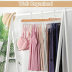 TOPIA HANGER 2 Pack Bra Hanger for Closet, Premium Wooden Tank Top Hangers - Image 6