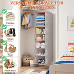 Deep Pocket Hanging Closet Organizer, 8 Tier Hanging Shoe Organizer | Adjustable Shelf Height Closet Organizers and Storage for Sweaters, Shoes, Hoodies & Blankets, Heavy Duty Hanging Shelves - Image 7