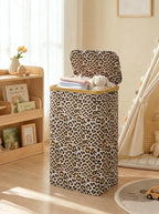 IEGrow Laundry Hamper with Lid,110L Laundry Basket with Bag,Leopard Print - Image 8