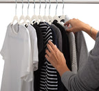 Simplify 10 Super Slim Velvet Huggable Hangers in Ivory - Image 6