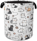 Cartoon Cat Laundry Basket Collapsible Laundry Hamper Oxford Storage Bin for Clothes Storage, Organizer, Books and Sundries 16" X 20.8" by NSMNSM