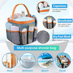 Mesh Shower Caddy Portable - 9 Pockets for College Dorm Room Essential - Image 2