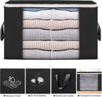 90L Large Storage Bags, 10 Pack Clothes Storage Bins Closet Organizers | Foldable Storage Containers, with Reinforced Handle, for Clothing, Blanket, Comforters, Bed Sheets, Pillows and Toys - Image 5